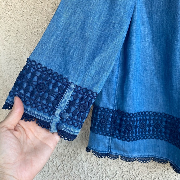 Holding horses denim laced chambray - Picture 4 of 9